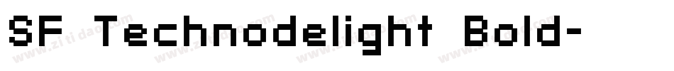 SF Technodelight Bold字体转换